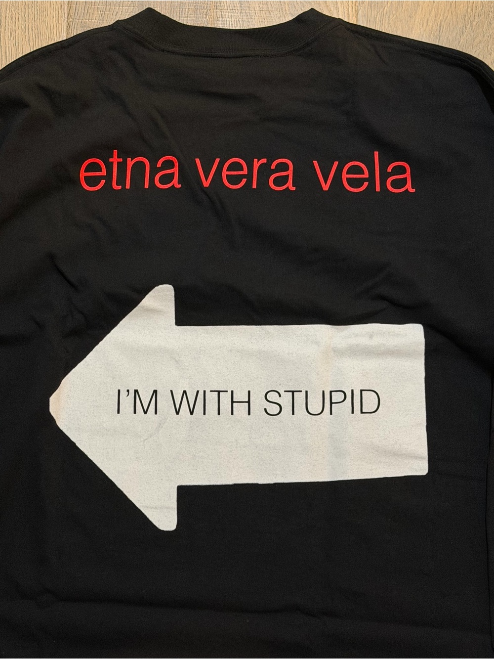 Etna Vera Vela long-sleeve tee-I'M WITH STUPID